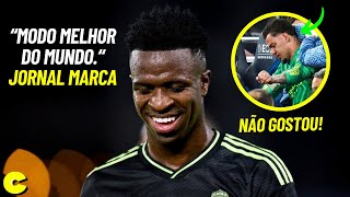 🚨ATUAÇÃO ESPETACULAR DE VINICIUS JR ENLOUQUECE JORNAIS ESPANHÓIS EDERSON SE IRRITOU COM GUARDIOLA [upl. by Hailat]