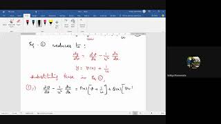 DE5Riccati differential equation Clairauts differential equations [upl. by Danyette223]