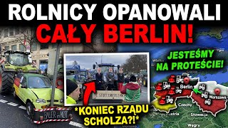 NAJWIĘKSZA DEMONSTRACJA W HISTORII NIEMIEC  tak wygląda protest rolników w Berlinie [upl. by Azarria782]