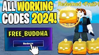 BLOX FRUITS NEW CODES ALL BUDDHA CODES IN NOVEMBER 2024 ROBLOX BLOX FRUITS CODES [upl. by Lydnek]