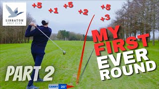 MY FIRST EVER ROUND OF GOLF  LIBBATON GOLF COURSE  PART 2 [upl. by Adiuqram678]