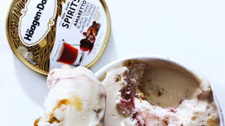 ★ Vegan Häagen Dazs Spirits Amaretto Black Cherry TEST [upl. by Kabob662]