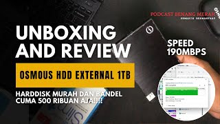 REVIEW OSMOUS HARDDISK EKSTERNAL  HDD TERMURAH 500 RIBUAN [upl. by Dickenson]