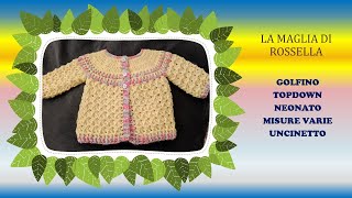 💛💞💋💝 Morbido golfino a uncinetto per neonato 03 mesi crochet uncinetto handmade italianfashion [upl. by Selrhc]