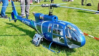 STUNNING  HUGE RC SA341 GAZELLE SCALE MODEL TURBINE HELICOPTER  FLIGHT DEMONSTRATION [upl. by Jovitta]