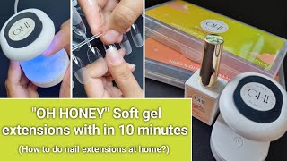 quotOH HONEYquot SOFT GEL EXTENSIONS  Indias Best soft gel tips  OH HONEY NAILART PRODUCTS ✨️ [upl. by Sheeran]