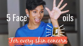 5 Facial oils for every skin concernAnti Age Puffy face Acne Oily Dry 2019 Winter oils 🌱 [upl. by Nyleaj]