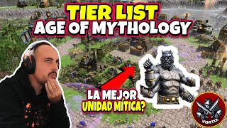 Tier List de UNIDADES MÍTICAS en Age of Mythology [upl. by Eads]