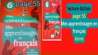 Lecture diction Ma citoyenneté page 55 Mes apprentissages Français 6éme [upl. by Acire]