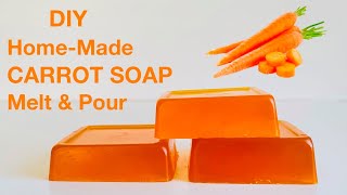 How To Make CARROT SOAP 3 Easy RECIPES Melt amp Pour [upl. by Adonis]