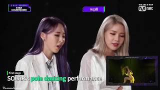 MOONBYULS REACTION TOWARDS SOLAR 2018 MAMA SOLO STAGE [upl. by Silvain]