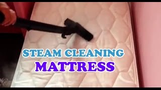 How to clean and sanitise a mattress with steam [upl. by Aihseuqram]