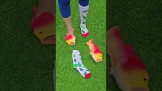 Which Christmas socks are suitable for her 🖐️😲🦶 excellent video viral shorts trending [upl. by Kancler]