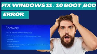 Fix Windows 11  10 Boot\BCD Errors Easy Solution 2024 [upl. by Zabrina]