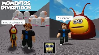 ESCAPA DE LA CABEZA MOMENTOS DIVERTIDOS ROBLOX [upl. by Ros]