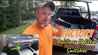 Factory Auxiliary Upfitter Switch Install  2024 Chevrolet Silverado 2500HD LTZ [upl. by Nawoj]