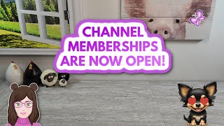 CHANNEL MEMBERSHIPS Are Now OPEN [upl. by Akiehs75]