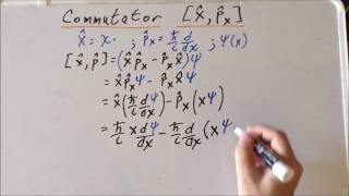 Commutator linear momentum and position [upl. by Imim]