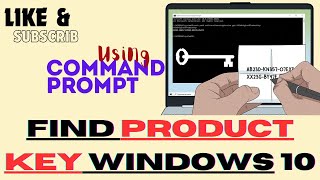 Find Product Key Windows 10 Command Prompt [upl. by Cyrus919]