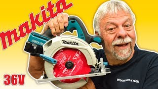 Makita Circular Saw Review  36 volt DUAL Battery Cordless Saw [upl. by Airpal]