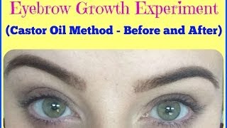 EXPERIMENT Does Castor Oil Make Eyebrows Grow Before and AFTER My Experience [upl. by Jaunita289]