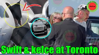 OMG Travis Kelce amp GF Taylor Swifts PLANE lands in Toronto starting sweet reunion [upl. by Appel122]