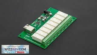 8 Channel Relay Module RJ45RLY16 Up to 16Amp Review [upl. by Nosyerg894]