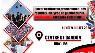 Direct deliberation Bac 2024 Centre de Gandon Live streaming of 3Tv Sénégal [upl. by Lorelle868]