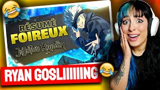 Je réagis au RÉSUMÉ FOIREUX de JUJUTSU KAISEN  saison 1 amp 2 [upl. by Tristas]