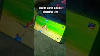 How to watch India vs Zimbabwe match live without subscribing to Sony Live india cricket jiotv [upl. by Bili]