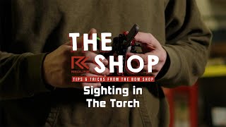 How to Sight in the Torch 2 Pin Slider Bow Sight  The Shop [upl. by Yarod]