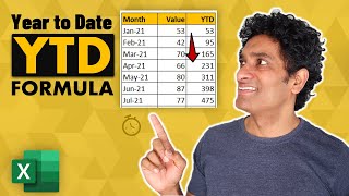 Try this SMART formula to calculate YTD in Excel works for Financial Years too [upl. by Mat]