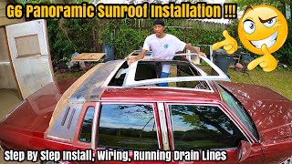 How To Install A G6 Panoramic Sunroof  Box Chevy Caprice LS Brougham Moonroof Installation amp Wiring [upl. by Disharoon]