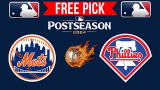 Mets vs Phillies MLB NLDS Game 2 Free Pick  Sunday 106  Picks And Parlays [upl. by Letsirc]