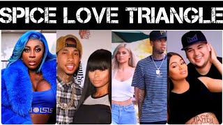 Spice Love Triangle Pum Pum kyliejenner blackchyna tyga spice [upl. by Ahsein]