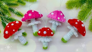 🍄 ГрибочкиМухоморы на Ёлку 🎄 Christmas Decorations for Xmas Tree [upl. by Nena]