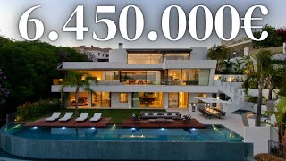 TOURING a €6450000 Exquisite MODERN HOME in La Quinta Marbella Spain [upl. by Melburn280]