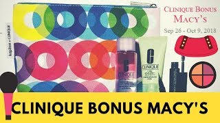 Clinique Bonus Time Macys 2018 [upl. by Katerine]