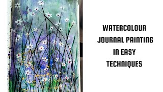 Day2 of JOURNAL Techniques II Botanical Floral Art artwatercolorjournalflowerartviralvideo [upl. by Ennayhc]