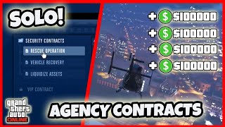 BEST WAY to Make MILLIONS with the Agency Contracts  Money Guide  GTA 5 Online [upl. by Oates]