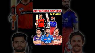 Most Expensive Retain Players in IPL 2025 🔥 [upl. by Anole573]