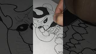 Drawing Hannya Mask Tattoo Idea Part 3 tatuagem art hannyamask howtodraw [upl. by Ddet21]