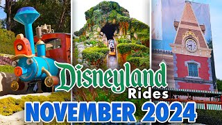 Disneyland Rides  November 2024 POVs 4K 60FPS [upl. by Nahtnahoj]