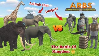 quotAnimals Unit vs Langoor  Epic Battle of the Jungle  Must Watchquot Animals Revolt Battle Simulator [upl. by Novihs956]