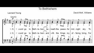 To Bethlehem Tenor [upl. by Mahmud]