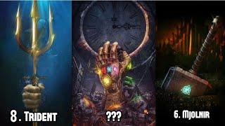 Top 10 most powerful Weapons in Marvel and Dc of all time  Infinity Stones vs Mother Boxes [upl. by Adala887]