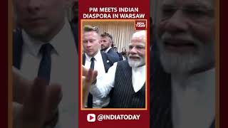 PM Modi Meets Indian Diaspora In Warsaw Poland  PM Modi News Today [upl. by Truitt]