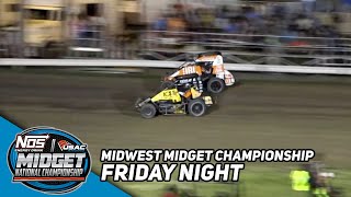 HIGHLIGHTS USAC NOS Energy Drink National Midgets  Jefferson County Speedway  July 14 2023 [upl. by Alilahk]