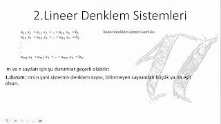 Bir Denklem Sisteminin Çözümünün Varlığının İrdelenmesi Lineer Cebir 60 [upl. by Jenkel792]