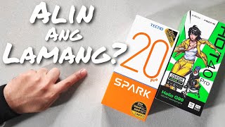 INFINIX HOT 40 PRO VS TECNO SPARK 20 PRO COMPARISON REVIEW TAGALOG [upl. by Etsirhc]